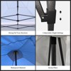 10x10 Ft Pop Up Canopy Tent, Portable Heavy Duty Canopy with Wheeled Carry Bag, 4 Sandbags, UV Protection, Waterproof Canopy for Outdoor Parties - 2 of 4