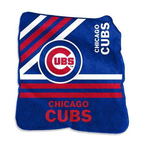 Logo Brands Chicago Cubs Raschel Throw Blanket