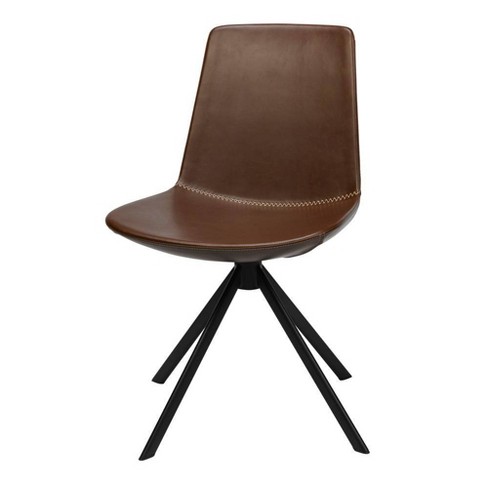 Set Of 2 Bungee Break Room Chair Dark Brown Olio Designs
