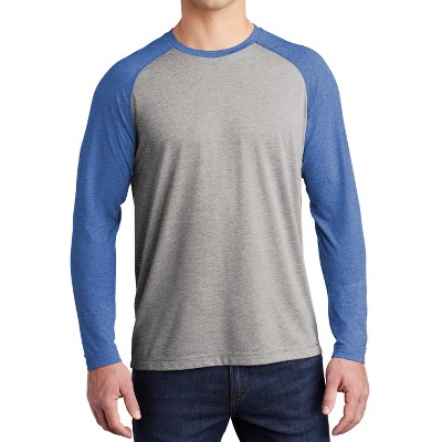 Mafoose Men's Tri-Blend Long Sleeve Wicking Raglan Tee for Active Comfort