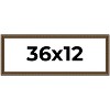 PosterPalooza | Panoramic Sculpted Gold Picture Frame - UV Acrylic, Foam Board Backing, Hanging Hardware - 2 of 4