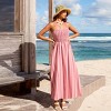 Women's Striped Smocked Maxi Beach Dress - Cupshe - 2 of 4