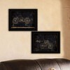Gulches (Motor Bike Patent I & II)2-Piece Vignette by Cloverfield & Co, Black Frame - 2 of 4