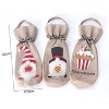 Christmas Decoration Supplies Tote Bottle Cover Bottle Bag(Top Hat) - 3 of 4