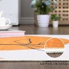Acekool Modern Geometric Small Flower Area Rug Collection, 1200gsm Washable Foldable, Soft Touch, Non Slip Backing, Orange Blue Green Gray - 2 of 4