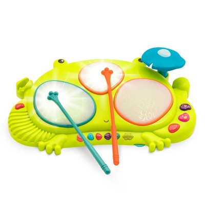 B. toys Frog Drum Set Music & Lights Ribbit-tat-tat