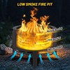ODK 26" Smokeless Fire Pit with Removable Ash Pan, Wood Burning Firepit Table, Smokeless Outdoor Fireplace, Outdoor Fire Pits for BBQ, Camping - 2 of 4