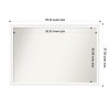 Amanti Art Oliver Narrow Non-Beveled Wood Framed Bathroom Vanity Wall Mirror - 3 of 4