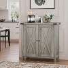 COZONY Buffet Cabinet, 60" Farmhouse Storage Sideboard with 2 Cabinets & Open Shelf, Console Cabinet for Living Room, Dining Room, Hallway - 4 of 4