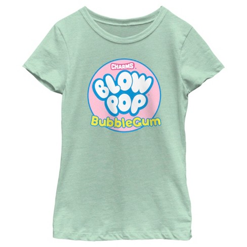 Girl's Blow Pop Bubble Gum Logo T-Shirt - image 1 of 4