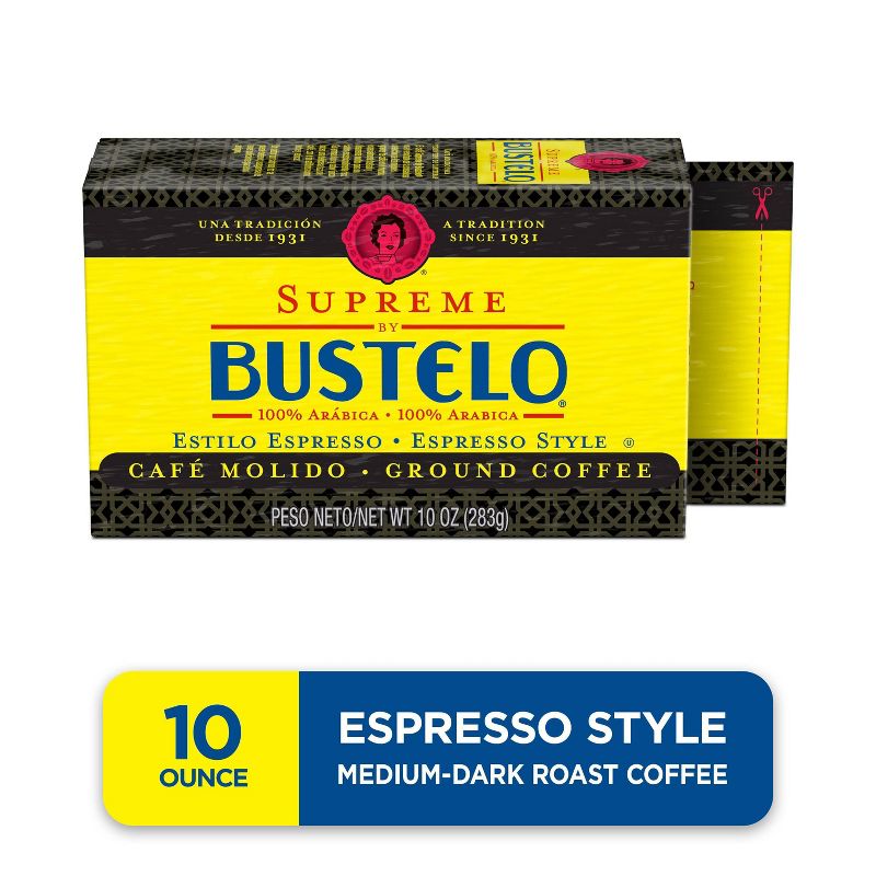 Cafe Bustelo Supreme Espresso Dark Roast Ground Coffee - 10oz, 5 of 8