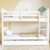 Whisen Full over Full Bunk Bed with Twin Size Trundle and Ladder - 2 of 4