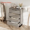 4 Dresser for Bedroom, 41.7" Tall Dresser, Freestanding Vertical Drawer Cabinet w/ Storage, Wooden Closet Storage Chest - 4 of 4