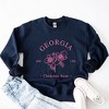 Simply Sage Market Women's Graphic Sweatshirt Embroidered Georgia Cherokee Rose - PINK - 3 of 4