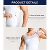 Nebility™ Men’s Compression Vest - Slimming Body Shaper Tank with Adjustable Waist for Tummy Control - 2 of 4