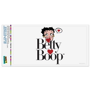 Betty Boop Heart Logo Automotive Bumper Sticker - 1 of 4