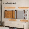 Acoinel Wall Mounted Headboard,for Bedroom,Modern Style Headboard with Faux Leather Straps for Bedroom,Entryway - 4 of 4