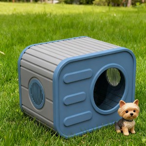 Gulches Compact Cute Pet House Shatter-Resistant Durable Material, Sleek Spacious Interior, Hassle-Free Tool-Free Installation - 1 of 3