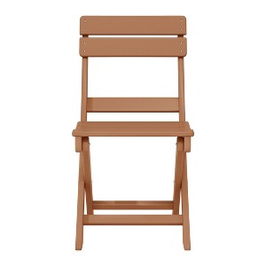WestinTrends Malibu HDPE Outdoor Patio Modern Folding Dining Chair - 1 of 4