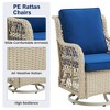 Whizmax 3 Pieces Outdoor Swivel Rocker Set, 2 Chairs and Side Table, 360-Degree Swivel Rocking Chair, Patio, Porch, Pool - 4 of 4