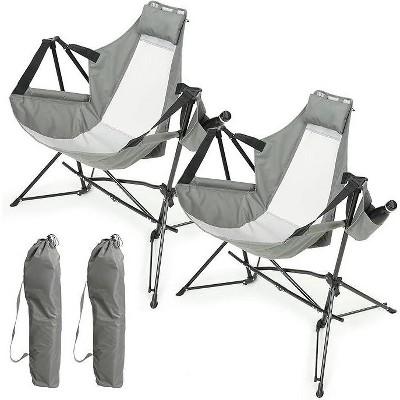 PAGED Portable Folding Chair Adjustable Back Swinging Chair Aluminum Alloy with Carry Bag for Camping, Beach, Party, Picnics, Lawn