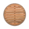Christopher Knight Home Penley Outdoor Rustic Acacia Wood and Iron Round Coffee Table with Rope Accents - 4 of 4