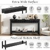KWPZQEB 2-Tier Console Table, 60-Inch Entryway Table with 3 Drawers & Shelves, Modern Sofa Side Display Table for Hallway, Living Room, Foyer - 4 of 4