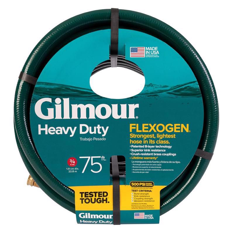 Gilmour Flexogen 3/4 in. D X 75 ft. L Heavy Duty Garden Hose Green, 2 of 7
