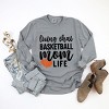 Simply Sage Market Basketball Mom Life Garment Dyed Long Sleeve - 2XL - Grey - 3 of 4