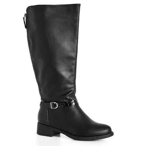 Cloudwalkers | Women's Wide Fit Larkin Tall Boot - Black - 7w : Target