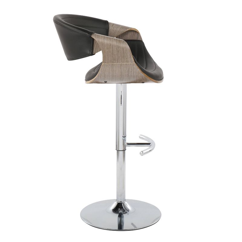 Set of 2 Symphony Adjustable Barstools with Footrest - LumiSource, 4 of 8