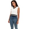 ATHLECHIC Women's Summer Knit Color Block Sleeveless V Neck Loose Fit Preppy Trendy Tank Tops - 3 of 4