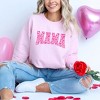 Simply Sage Market Women's Graphic Sweatshirt Mama Pink Hearts - image 2 of 4