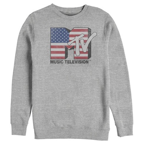 Men s Mtv 3d Flag Logo Sweatshirt Target