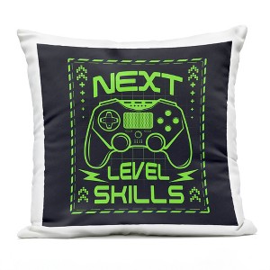 Stupell Industries Next Level Skills Lime Green Outdoor Decorative Throw Pillow, 18 x 18 - 1 of 3