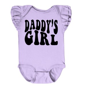 The Juniper Shop Daddy's Girl Wavy Flutter Sleeve Bodysuit - 1 of 4