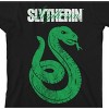 Harry Potter Slytherin Grunge Effect Black T-Shirt Toddler Boy to Youth Boy - 2 of 3