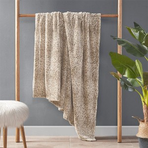NicBex 1PC Luxuriously Oversized Faux Fur Blanket, Reversible Throw Blanket, 70x60", Machine Washable and Steam Iron for Living Room or Bedroom - 1 of 4