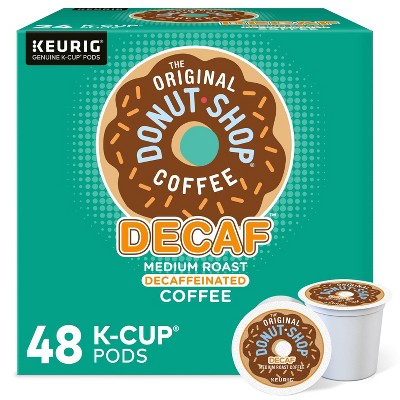 48ct The Original Donut Shop Decaf Keurig K-Cup Coffee Pods Decaffeinated Medium Roast