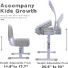 Whisen Kids Desk and Chair Set, Drafting Table Desk Set with Adjustable Height, 40-Degree Tiltable Children Desktop - 3 of 4