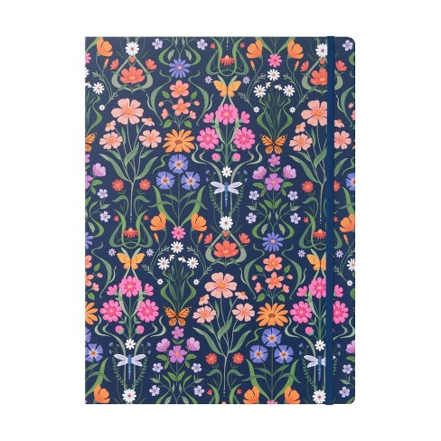 Black + White Floral Padfolio - 2 Notepads