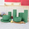 30-Piece Plastic Check Pattern Dinnerware Bundle Set - 2 of 4