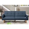 NicBex Modern Comfy Loveseat Sofa Convertible Sleeper Sofa Bed Tufted Buttons Sofa Couch with Wood Legs for Living Room,Apartment - 2 of 4