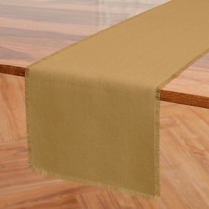 Solino Home Linen Fringe Table Runner - 1 of 4