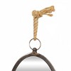 Set of 5 Metal Wall Mirrors with Hanging Rope Gray - Olivia & May - 4 of 4