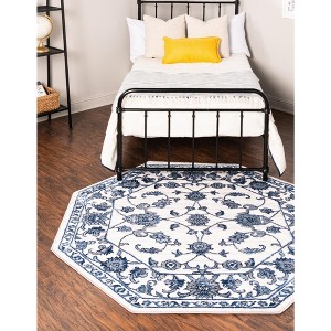Unique Loom Boston Collection Area Rug - Floral - 1 of 4