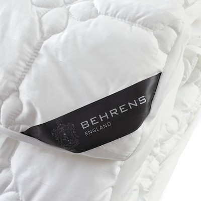 Twin White Wool Waterproof Mattress Topper with Polyfill