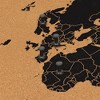 Juvale Cork Board World Map with Push Pins and Screws, Travel Tracker Map for Home and Office Wall Decoration, 23.5 x 15.75 In - 4 of 4