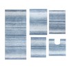 Gradiation Rug Collection Cotton Tufted Set of 5 Bath Rug Set - Home Weavers - 2 of 4