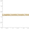 Black Bow Jewelry 4mm, 14k Yellow Gold, Flat Figaro Chain Necklace - 4 of 4